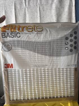 Fbl02ci Filtrete 3m 20x20x1 Air Filter Merv 5 Hvac Ac Furnace Replacement 1 Filt