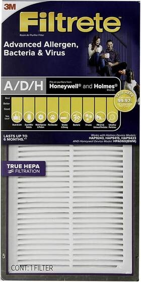 L5qg Filtrete Air Purifier Filter Advanced Allergen Bacteria And Virus True Hepa Filter-open