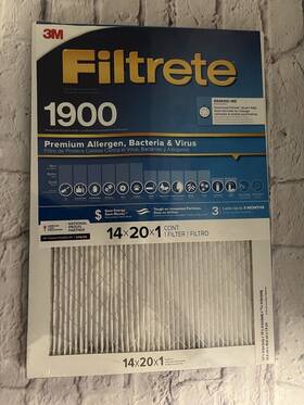 Mn14x20 Filtrete 14x20x1 13.7 X 19.7 Ultimate Allergen Reduction 1900 Filter By 3m