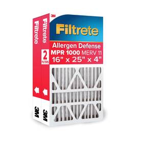 Nadp01-2pk-1e Filtrete 16x25x4 Ac Furnace Air Filter Mpr 1000 Dp Micro Allergen Defense Deep Plea