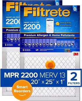 S-ea03-2pk-6e Filtrete 20x25x1 Smart Replenishable Ac Furnace Air Filter Mpr 2200 Premium A