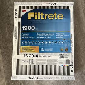 Ua00-4-1p-2ec Filtrete 3m Mpr 1900 4-inch Allergen Bacteria And Virus Air Filter 16x20x4