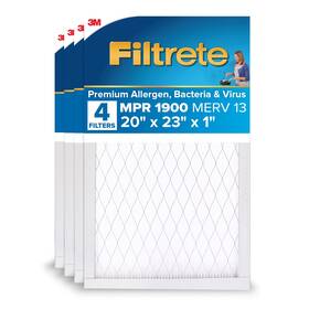 Ua137-4 Filtrete 20 X 23 1 Ac Furnace Air Filter Merv 13 4-pack Premium Allergen 1900