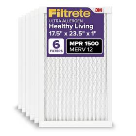 Ur29-6pk-1e Filtrete 17.5x23.5x1 Ac Furnace Air Filter Merv 12 Mpr 1500 Certified Asthma And Alle