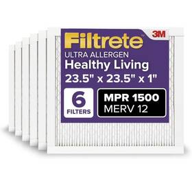 Ur40-6pk-1e Filtrete 23.5x23.5x1 Ac Furnace Air Filter Merv 12 Mpr 1500 Certified Asthma