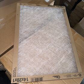 Flanders 037947193717 Aaf 14 Inch X 20 1 Disposable Fiberglass Air Filter 12 Pack - New