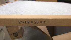 Flanders 082171127229 21-1/2x23x1 Air Filter 12 Pack