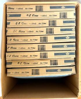 10055.021620 Flanders New Lot Of 9 Ez Flow Air Filters 16 Inch X 20 2