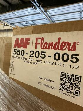 550-205-005 Flanders 15a20hit2a0 New Aaf Astrocel Hcx Air Filter 24x24x11.5