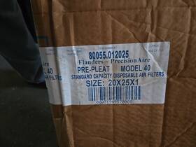 31949570088 Flanders 18 Pack -20x25x1 Precision Air Pleated Filters New
