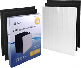 1712-0100-00 Flintar D480 H13 True Hepa Replacement Filter D4 Compatible With Winix