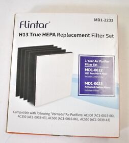 Md1-2233 Flintar True Hepa H13 Replacement Filter Set 5 Pack For Vornado Air Purifier