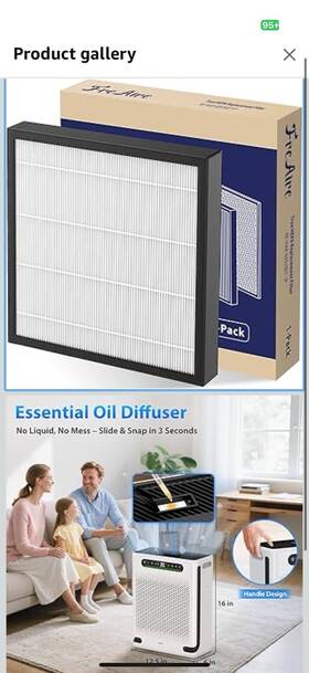 Hap605 Freaire Air Purifier Replacement Filter For 1 Pack White