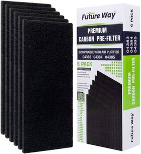 Future Way 797805342991 6-pack Carbon Pre Filters Replacement For Hamilton Beach Trueair 0