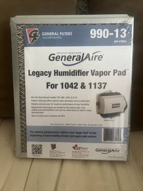 104h Generalaire General Aire Legacy Humidifier Vapor Pad New