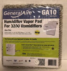 Ga10 Generalaire Evaporator Pad For 3200 Humidifiers New Sealed Package