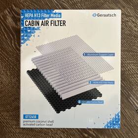 Gt12450 Geraatsch 12450 Hepa H13 Cabin Air Filter