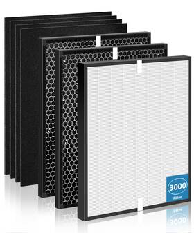 Gk-016 Gkokg 7 Pack 3000 Replacement Filter Compatible With Air Doctor Purifi-er