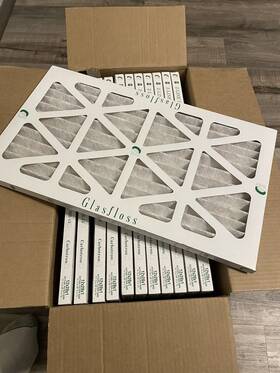 Glasfloss 082652295249 Glasgow S 12x20x1 Merv 10 Pleated Air Filters. 12 Pack