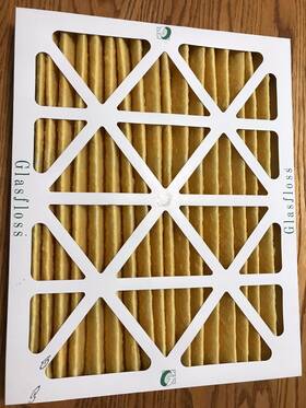 Glasfloss 082652295805 16x20x2 Zline Merv 11 Pleat Air Filter. - 3 Filters