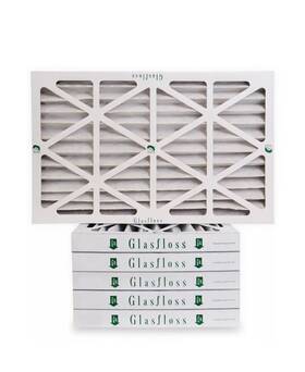 Glasfloss 604443903531 20x25x2 Air Filter Zl Pleat Series Merv 10 - Box Qty Of New