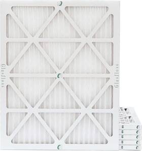 Gfm10zlp20201-6 Glasfloss 20x25x1 Merv 10 Pleated Air Filters. 12 Pack. Actual Size 19-1/2 X 24-1/2 7/8