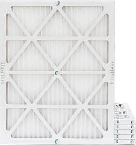Glasfloss Industries 780348285436 16x20x1 Merv 10 Fpr 5-6 Pleated Air Filters. Box Of 6. Actual Size
