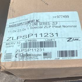 Zlpsp11231 Glasfloss Z-line Zlp Pleated Air Filter 11x23x1 Merv 10 12 Pack