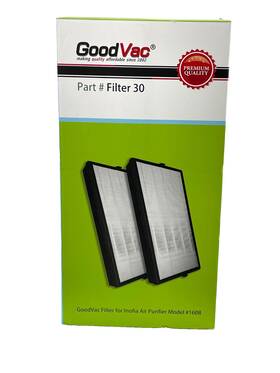 1608 Goodvac 850018753104 True Hepa Replacement Part # Filter 30 For Use With Inofia