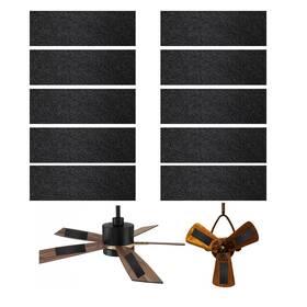 Dh-cff-b10 Grafken 10 Pack Ceiling Fan Filters For Blades - Air Purifier Pads Activated Coconut