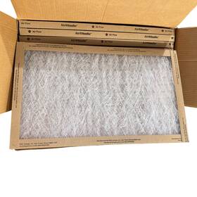 5c451 Grainger 190735019955 Air Handler Filter Lot Of 12 Open Box 12x20x1 Fiberglass Merv