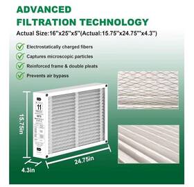 Gg-x6670-2p Grairsdgan X6670 16x25x5 11 With Lennox Hcf16-11 Hcf16-10 Furnace Hvac System R