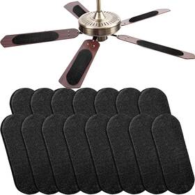 Guuozzli 722024606968 15 Pcs Ceiling Fan Filters For Blades Easy-stick Activated Coconut Shell Carbon