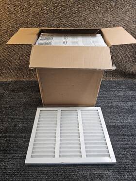 127384 Hd Supply Qty 12 16x20x1 Pleated Air Filter Merv 8 Synthetic Media