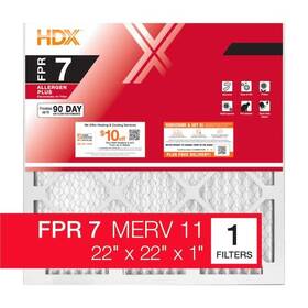 Hdx 031949619848 22 Inch X 1 Allergen Plus Pleated Air Filter