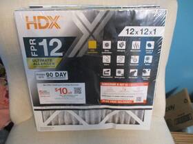 Hdx 031949620967 4x - 12 Inch X 1 Ultimate Allergen Air Filter Fpr Merv 13 New