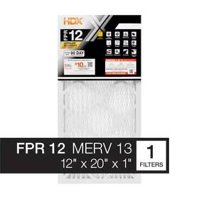 Hdx 031949621018 12 Inch X 20 1 Ultimate Allergen Pleated Air Filter Fpr Merv 13