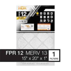 Hdx 031949621087 15 Inch X 20 1 In Fpr 12 Merv 13 Ultimate Allergen Pleated Air Filters