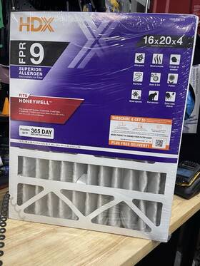 Hdx 078757021463 16 Inch X 20 4 Honeywell Replacement Pleated Air Filter Fpr 9