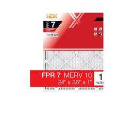 Hdx 445016736766 24 Inch X 36 1 Allergen Plus Pleated Air Filter Fpr 7 Merv 11