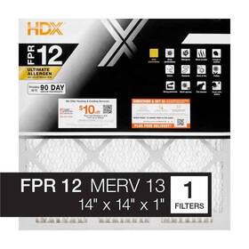 61201.011414 Hdx 14 Inch 1 Ultimate Allergen Pleated Air Filter Fpr 12 Merv 13