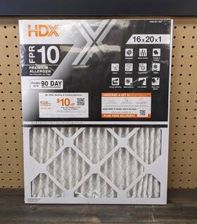 Hdx1p10-011620 Hdx 16 Inch X 20 1 Premium Pleated Air Filter Fpr 10 By Pack Of 3