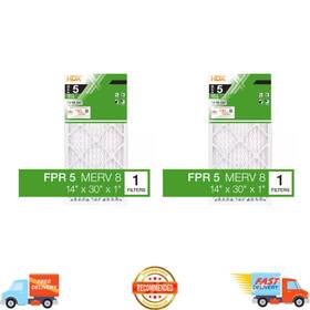 Hdx1p5-011430 Hdx 14 Inch X 30 1 Standard Pleated Air Filter Fpr 5 Dust Mites Dander 2pk