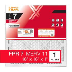 Hdx1p7-011616 Hdx 16 Inch 1 Allergen Plus Pleated Air Filter Fpr 7 Merv 11
