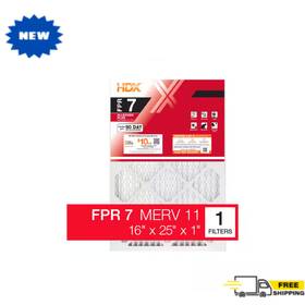 Hdx1p7-011625 Hdx 16x25x1 Inch Allergen Plus Standard Pleated Furnace Air Filter Fpr 7 Merv 11 Dust