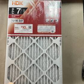 Hdx2p7-011625 Hdx 4 Packs Of 2 16x25x1 Electrostatic Plus Pleated Air Filter Fpr 7 90 Day Life