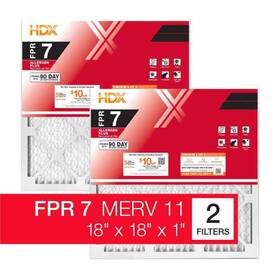 Hdx2p7-011818 Hdx 18 Inch 1 Allergen Plus Pleated Air Filter Fpr 7 Merv 11 2-pack