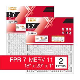 Hdx2p7-011820 Hdx 18 Inch 20 1 Allergen Plus Pleated Air Filter Fpr 7 Merv 11 2-pack