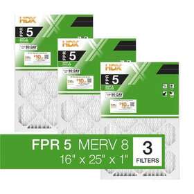 Hdx3p5-011625 Hdx 16x25x1 Air Filter Standard Pleated Ac 3-pack Filtro De Aire Plisado Est Ndar