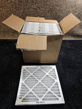 Hdxcp5-011414 Hdx Qty 12 14in X 1in Standard Pleated Air Filter Fpr 5